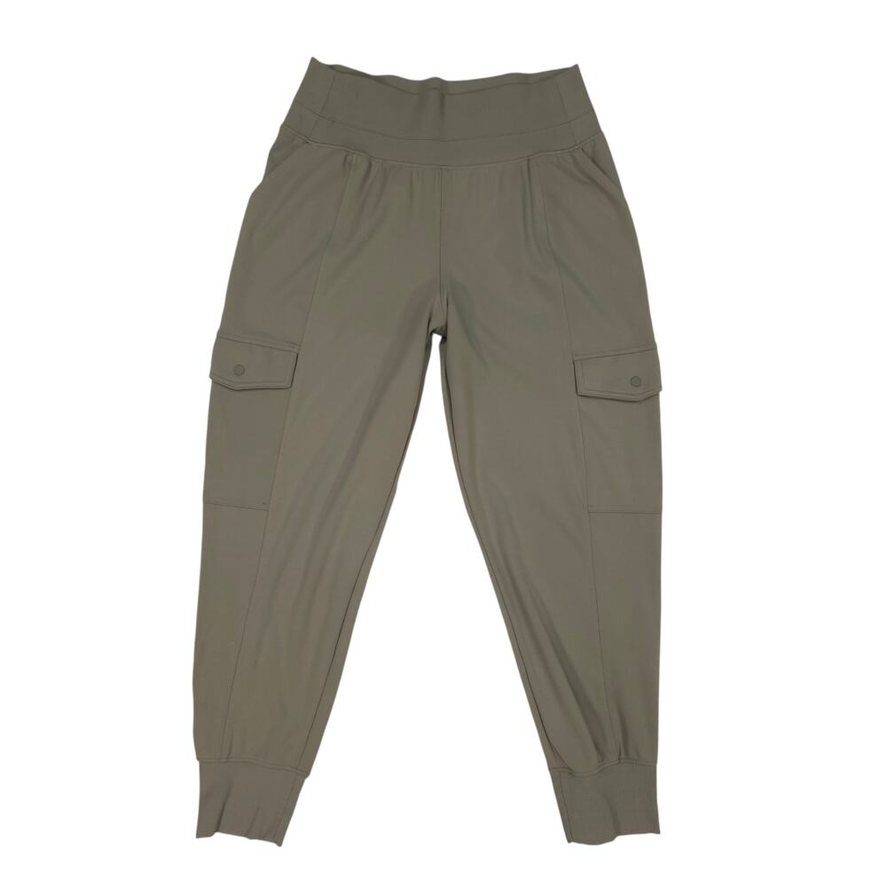 Athleta Venice High Rise Cargo Jogger Moss Green Sz Medium